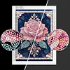 Diamond Painting-DIY Sparkling Special Shaped Pearl Drill Pink Roses(30x40cm)