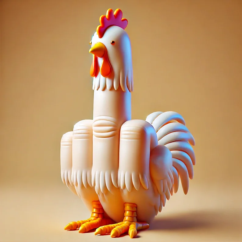 Middle Finger Chicken and Duck