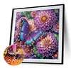 Fleurs De R&ecirc;ve Et Papillons-Peinture Diamant En Forme Sp&eacute;ciale-40 * 40CM
