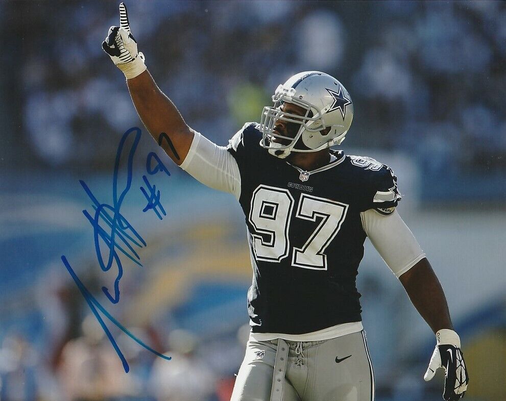 JASON HATCHER SIGNED DALLAS COWBOYS FOOTBALL 8x10 Photo Poster painting #1 NFL EXACT PROOF!