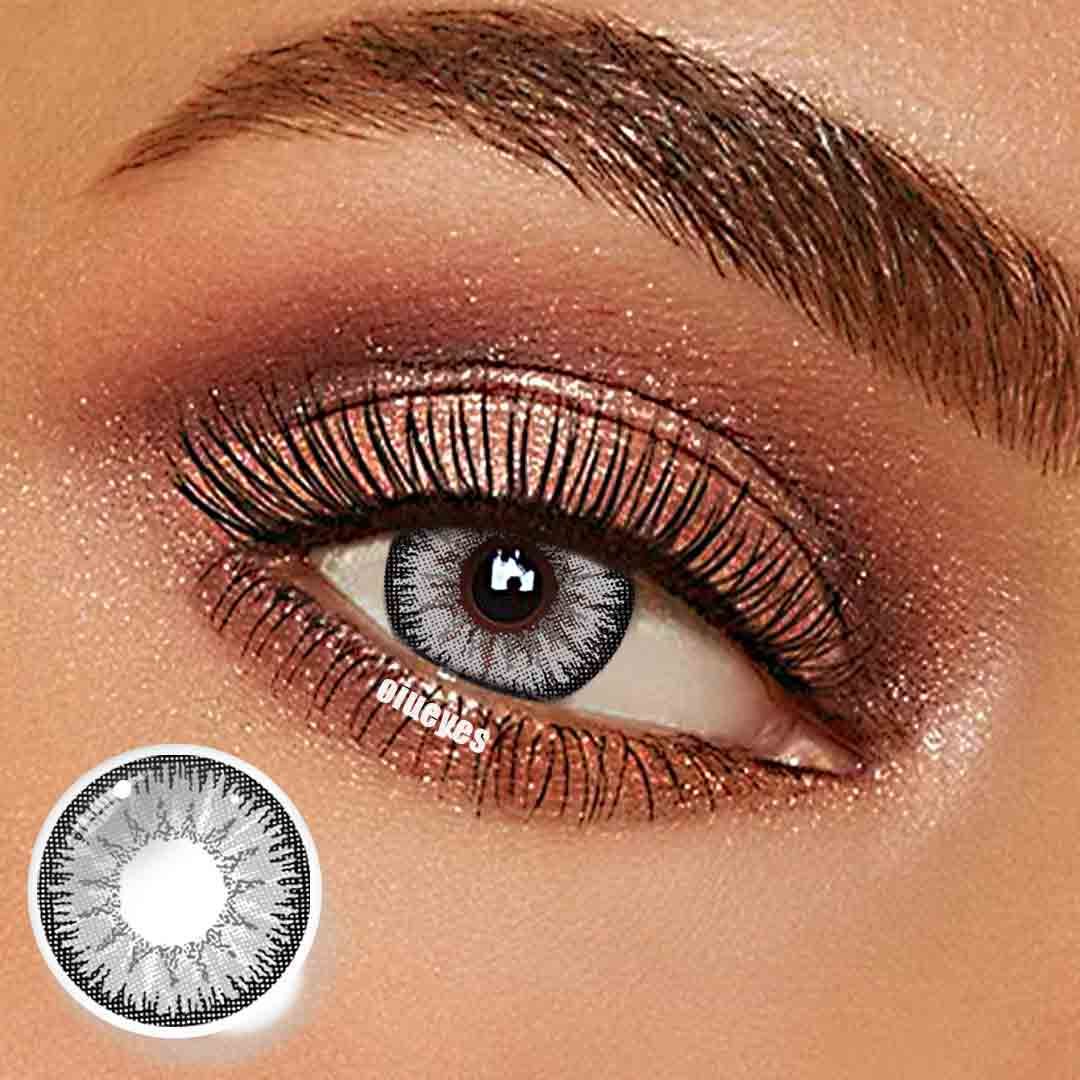 Vika Tricolor Gray Colored Contact Lenses Yearly