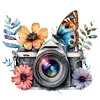 uk.everydayedeals (Limited Stock)11CT Full Stamped&nbsp;Cross Stitch - Butterfly Flower Camera (50*50CM)