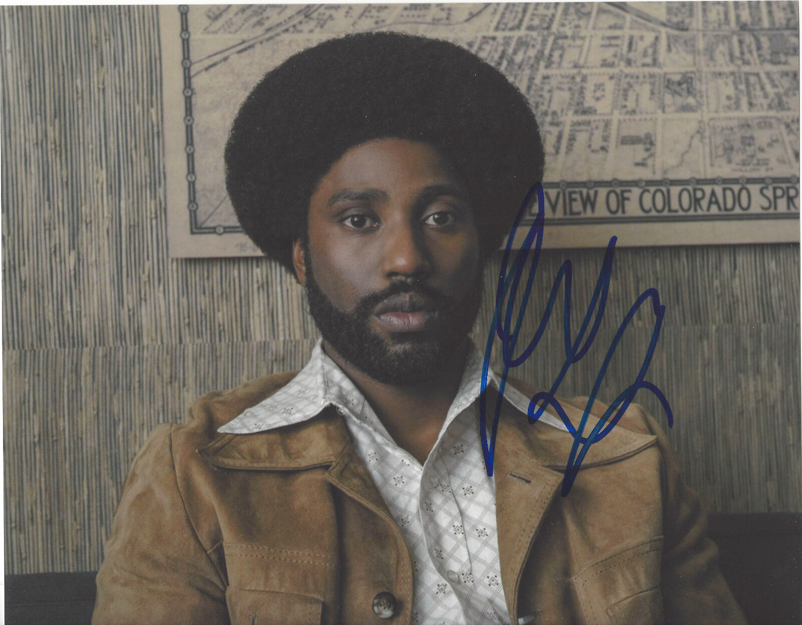 JOHN DAVID WASHINGTON SIGNED AUTHENTIC 'BLACKKKLANSMAN' 8X10 Photo Poster painting w/COA ACTOR