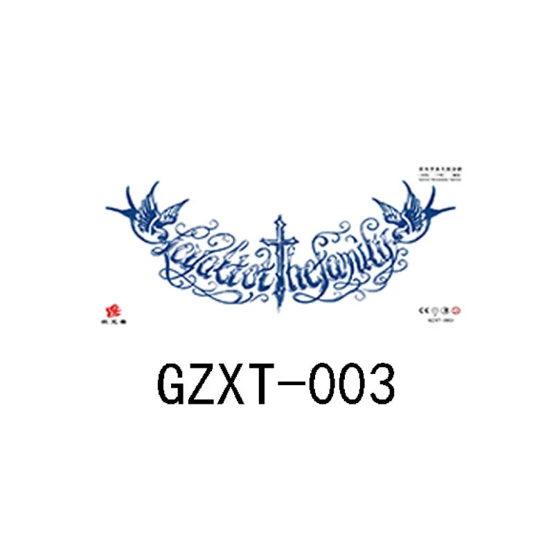 Herbal juice chest sticker tattoo sticker lasts 15 days herbal plant semi-permanent juice tattoo on chest back