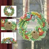 Diamond Painting Bird Flower Wreath Pendant