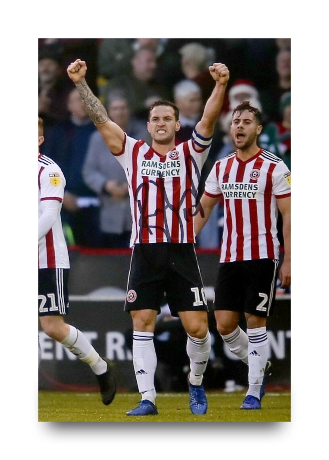 Billy Sharp Signed 6x4 Photo Poster painting Sheffield United FC England Genuine Autograph + COA