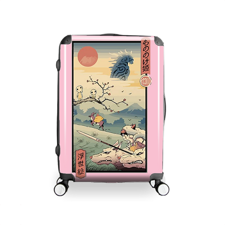 Wolf Princess Ukiyo-e, Ukiyo-e Hardside Luggage