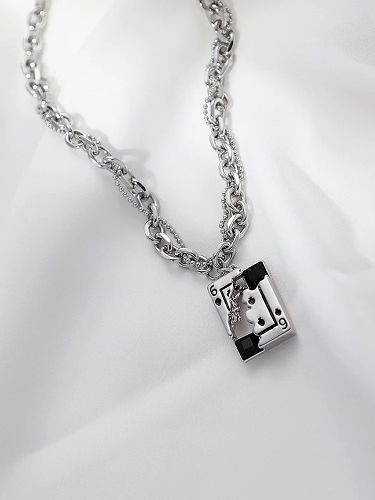 Broken Playing Card Necklace