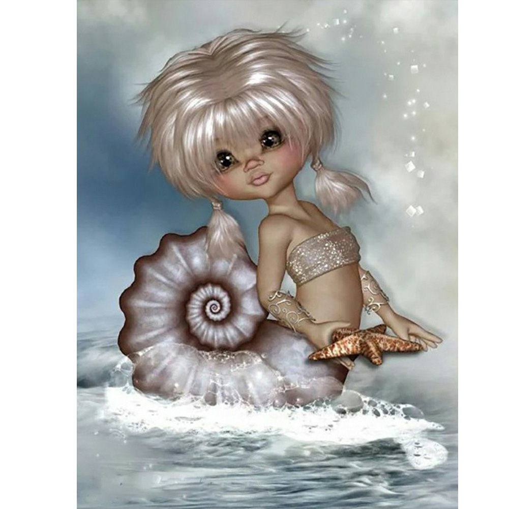 

Big Eyes Doll - Round Drill Diamond Painting 40*50CM, Round diamond 40*50cm, 501 Original