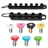 Pressure Washer Nozzle Holder with Power Tips 1/4 Quick Connect Daily for Garden