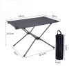 Lightweight Folding Camping Table Washable Fabric Compact Portable Outdoor Travel BBQ Hiking Fishing Beige