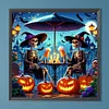 Diamond Painting-DIY Full Round Drill Halloween Skull(40*40 CM)