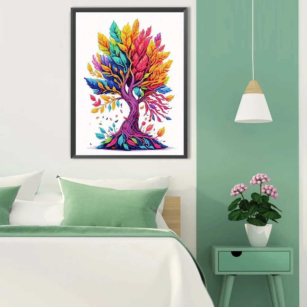 Diamond Painting - Partial Special Shaped Drill - Life Tree(Canvas|30*40cm)
