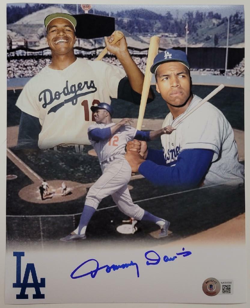 Tommy Davis signed 8x10 Photo Poster painting Los Angeles Dodgers Autograph ~Beckett BAS Witness