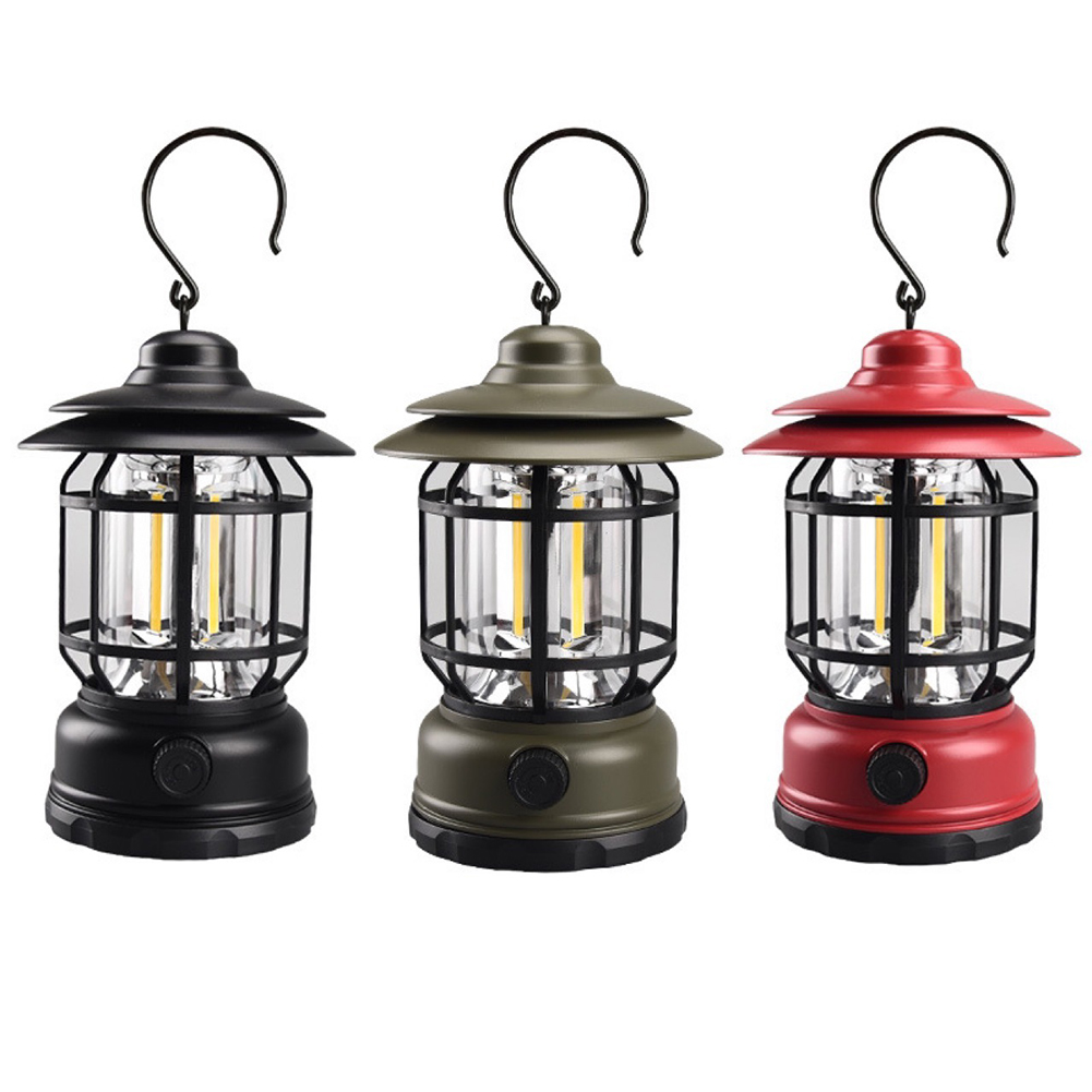 

Outdoor Camping Light Retro USB Portable Hanging Atmosphere Home Table Lamp, Red, 501 Original