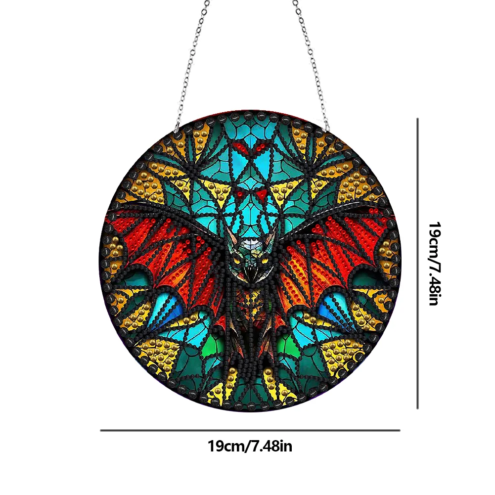 DIY Bat Diamond Dots Art Cool Home Garden Decoration