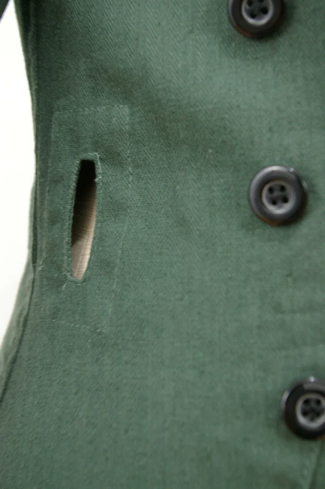   Wehrmacht German Panzer Summer HBT Reed Green Wrap Jacket Type I German-Uniform