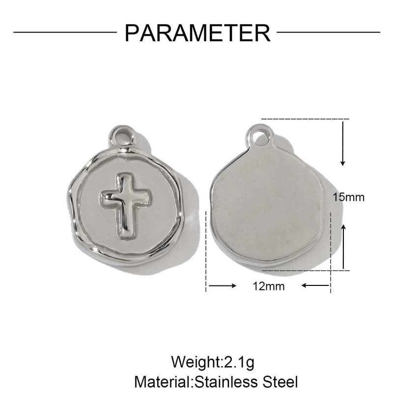 3 PCS/Package 14*14mm 4*11mm 9*22mm 201 Stainless Steel 18K Gold Plated Arrow Strawberry Gourd Polished Jewelry Accessories Pendant