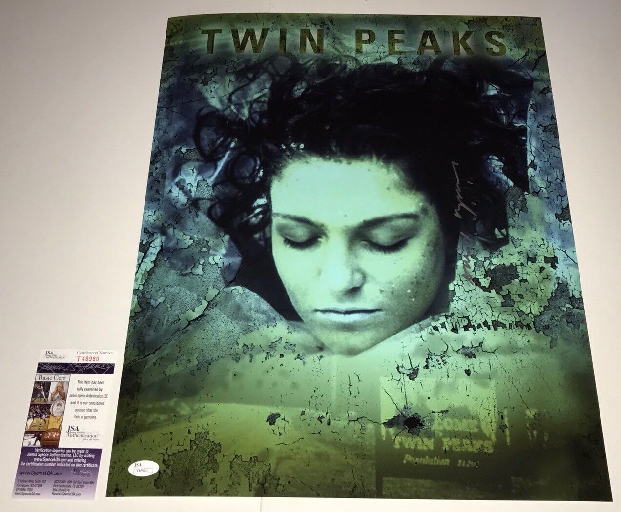 DAVID LYNCH Signed TWIN PEAKS 16x20 Photo Poster painting IN PERSON Autograph PROOF JSA COA