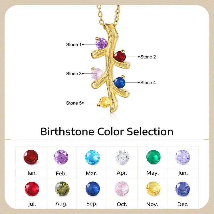 Family & Friends Personalized Names Necklace - 5 Birthstones + 5 Engra |  Mom gifts jewelry, Mother necklace personalized, Personalized birthstone  necklaces