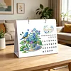 DIY 2027 Diamond Painting Calendar Art Kit Paper Desk Calendar Desktop Decoration Craft Kit