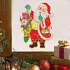 DIY Christmas Santa Claus  Diamond Painting Jewelry Wall Glass Sticker