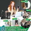 Wireless Doorbell, Intercom Doorbells Hands-Free, Waterproof Full Duplex Door Bell Two Way communication for Home Office 1000ft Range Doorbell Chime with 8 Volume Levels& LED Flash