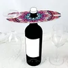>SALE<Acrylic Special Shaped Mandala Art Diamond Art Wine Glass Organizer for Bar
