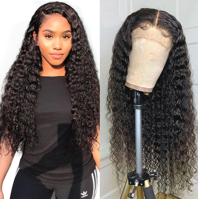 360 Lace Frontal Wig Elva Hair Curly Human Hair Wigs For Black Women  Remy Hair Pre Plucked With Baby Hair