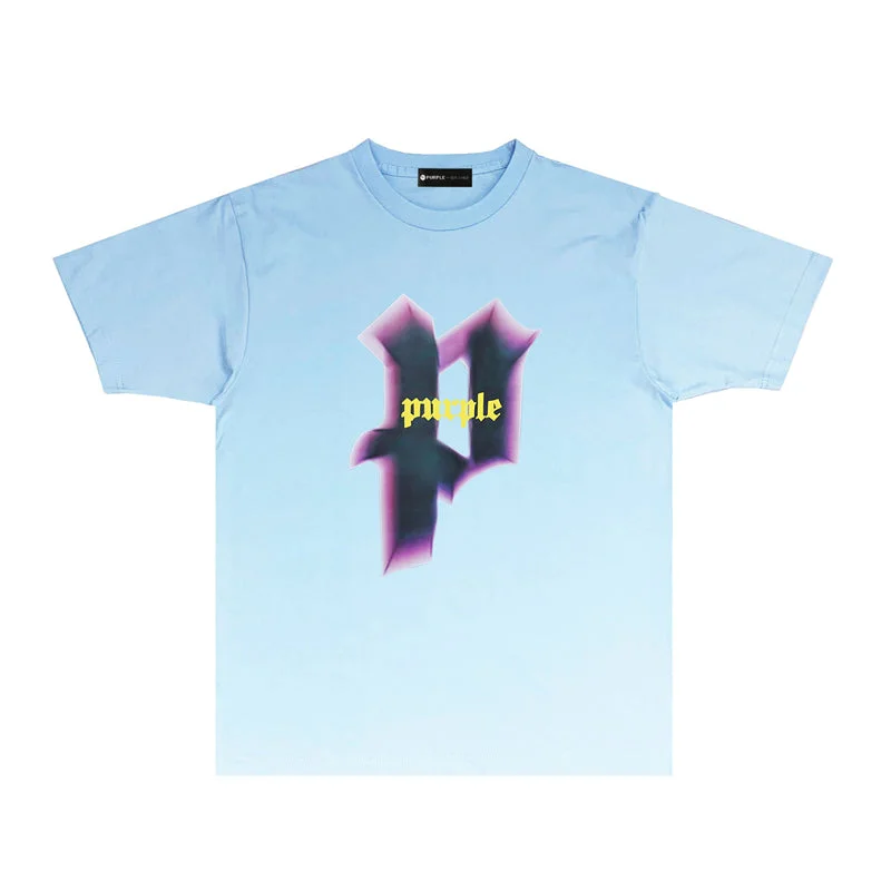 Purple 2023 new fashion T-shirt short sleeves