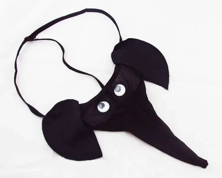 Churchf Men's Sex Underwear Elephant T-Tong Trousers Cartoon Sexy T-Pants Sex T-Tong Trousers Elephant Panties