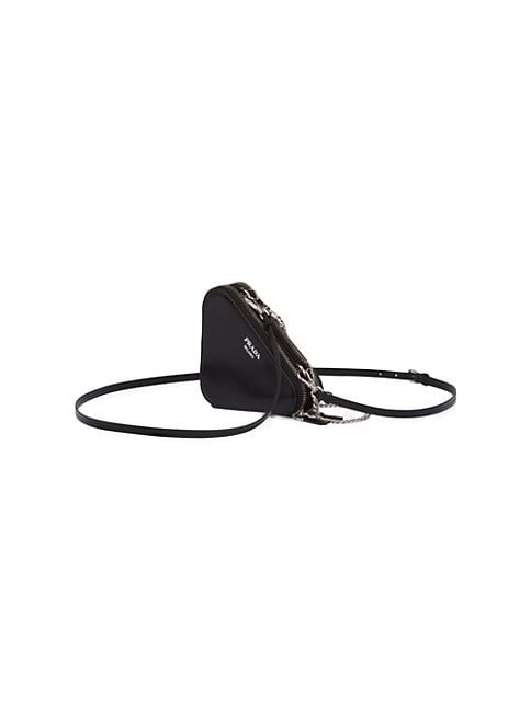 Prada Embellished Satin And Leather Mini Pouch 3.3 out of 5 Customer Rating