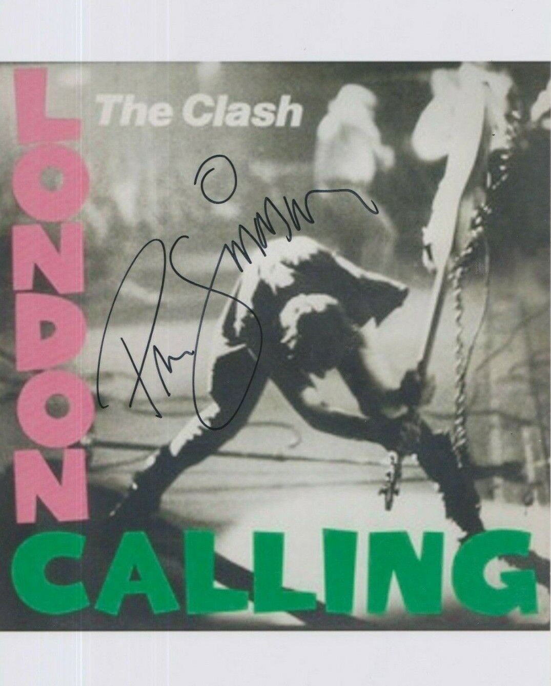 Paul Simonon (The Clash) **HAND SIGNED** 10x8 Photo Poster painting ~ AUTOGRAPHED