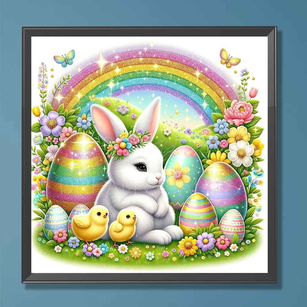 Diamond Painting - Full Round Drill - Easter Rabbit(Canvas|30*30cm)
