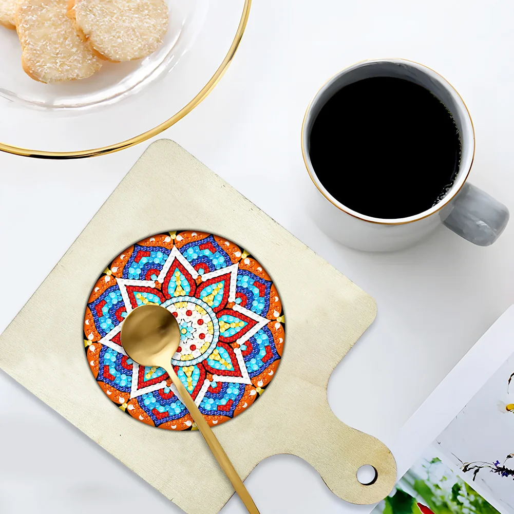 Mandala Diamond Painting Art Place Mats DIY Diamond Dot Kits for Beginners
