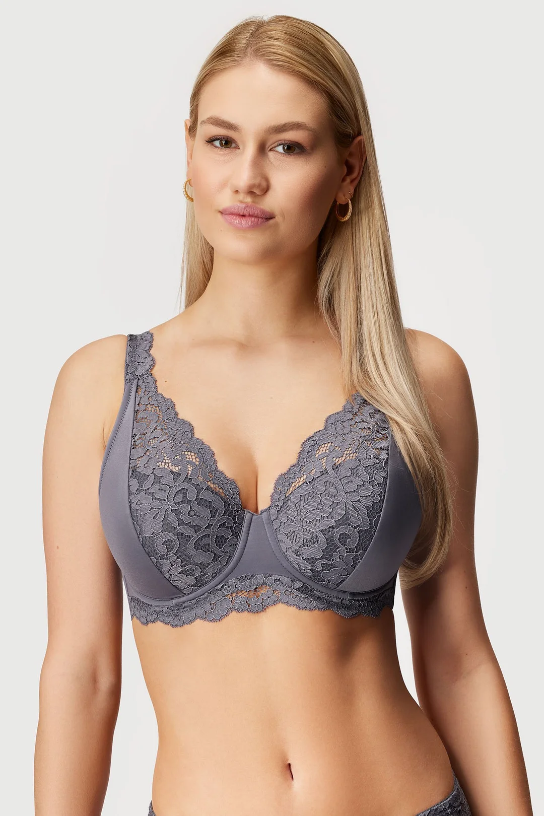 Biustonosz usztywniany z uroczym kwiatkiem