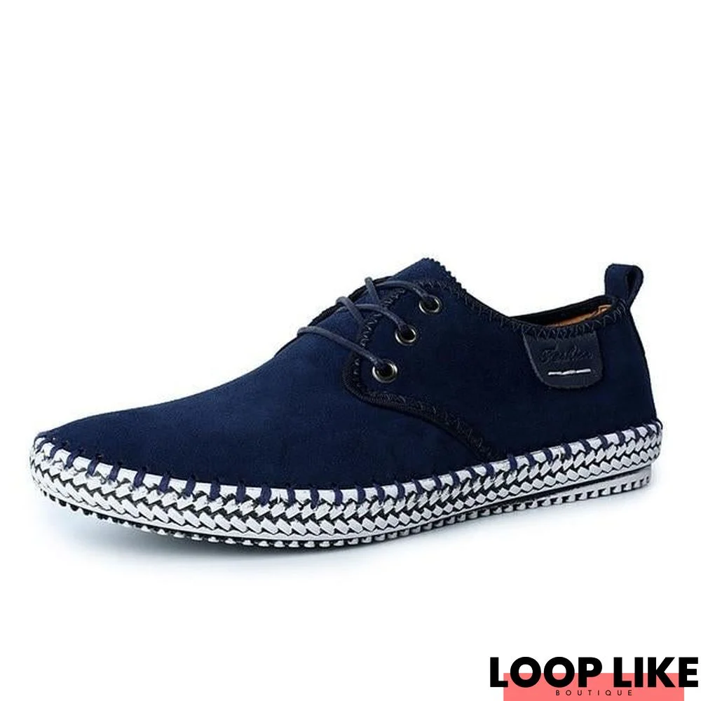 Men High End Suede Breathable Non-Slip Casual Sneakers Shoes