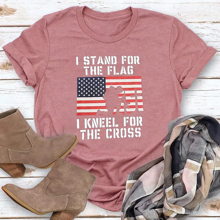 I kneel for the cross Independence Day T-shirt Tee - 02146