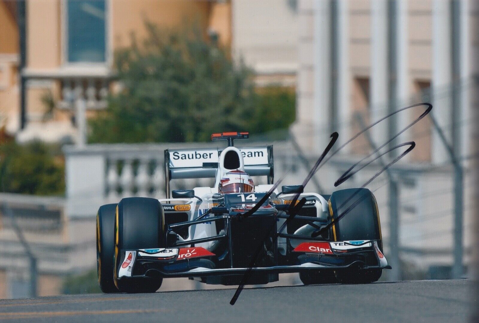 Kamui Kobayashi Hand Signed 12x8 Photo Poster painting F1 Autograph Sauber 6