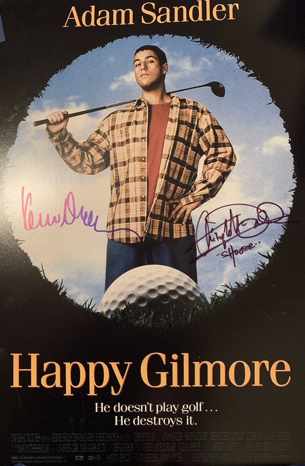 christopher mcdonald Kevin Nealon Signed 12x18 Photo Poster painting Pic Happy Gilmore