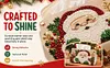 Warm Santa DIY Pearl Diamond Painting PU Cover Tissue Holder Kit Pearl Art Painting Decoration for Home & Gifts