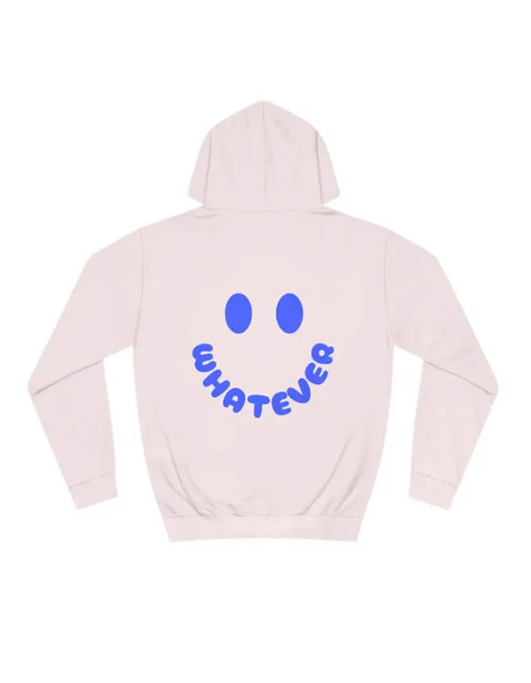 Whatever Smiley Hoodie  August Lemonade