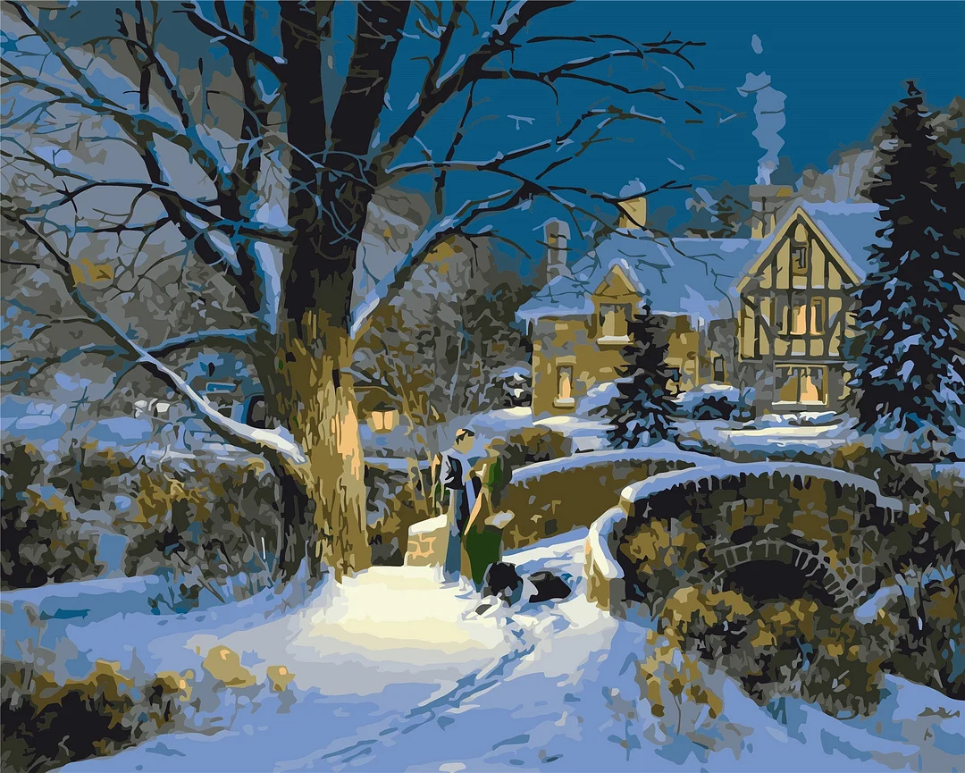 Christmas Paint By Numbers Kits UK WH-80690