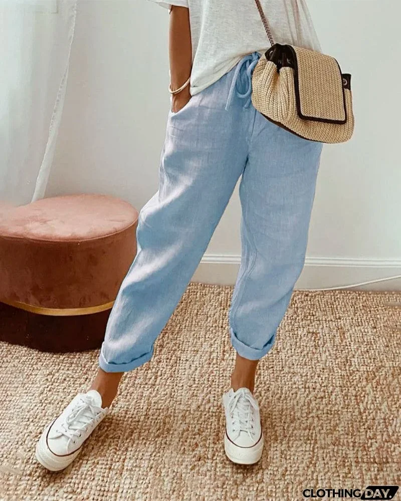 NOVA I Stylish Linen Trousers