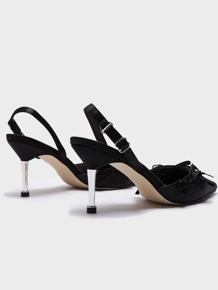 Fashion Baotou Bowknot High Heel Stiletto Pointed Shoes
