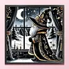Window Gnome-11CT Stamped Cross Stitch 40*40cm/15.75*15.75in tapestrymarket