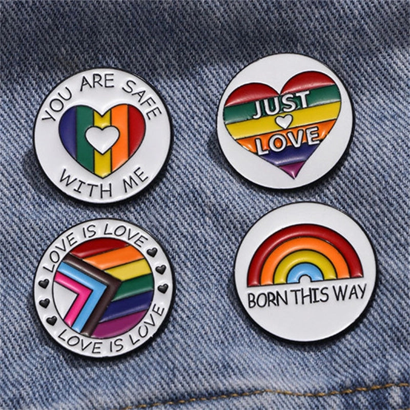 Casual Minimalist Color Block Alloy Unisex Brooches