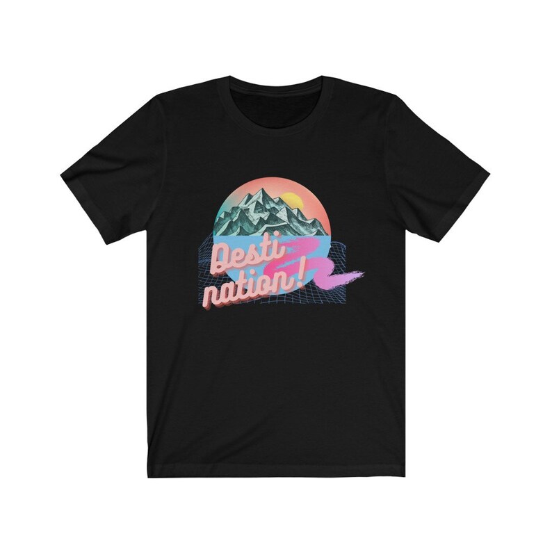 Destination Tropical Paradise Sunrise Retro Tee