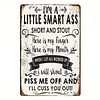 Funny Warning - Vintage Metal Signs(12*16Inch) - Warning