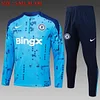 2024/2025 Chelsea Half-Pull Training Suit West Lake Blue Football Shirt 1:1 Thai Quality